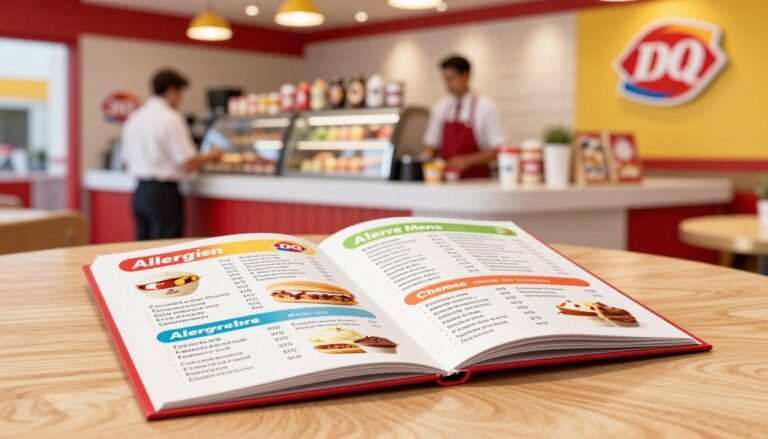 dairy queen allergen menu
