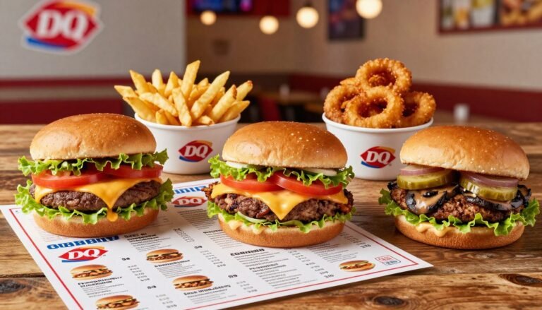 dairy queen burgers menu