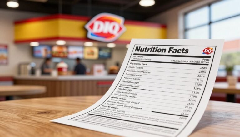 dairy queen menu nutrition