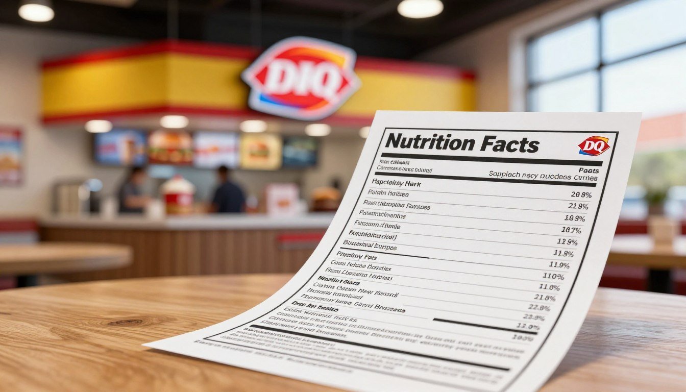 dairy queen menu nutrition