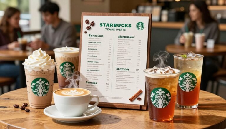 starbucks drink menu